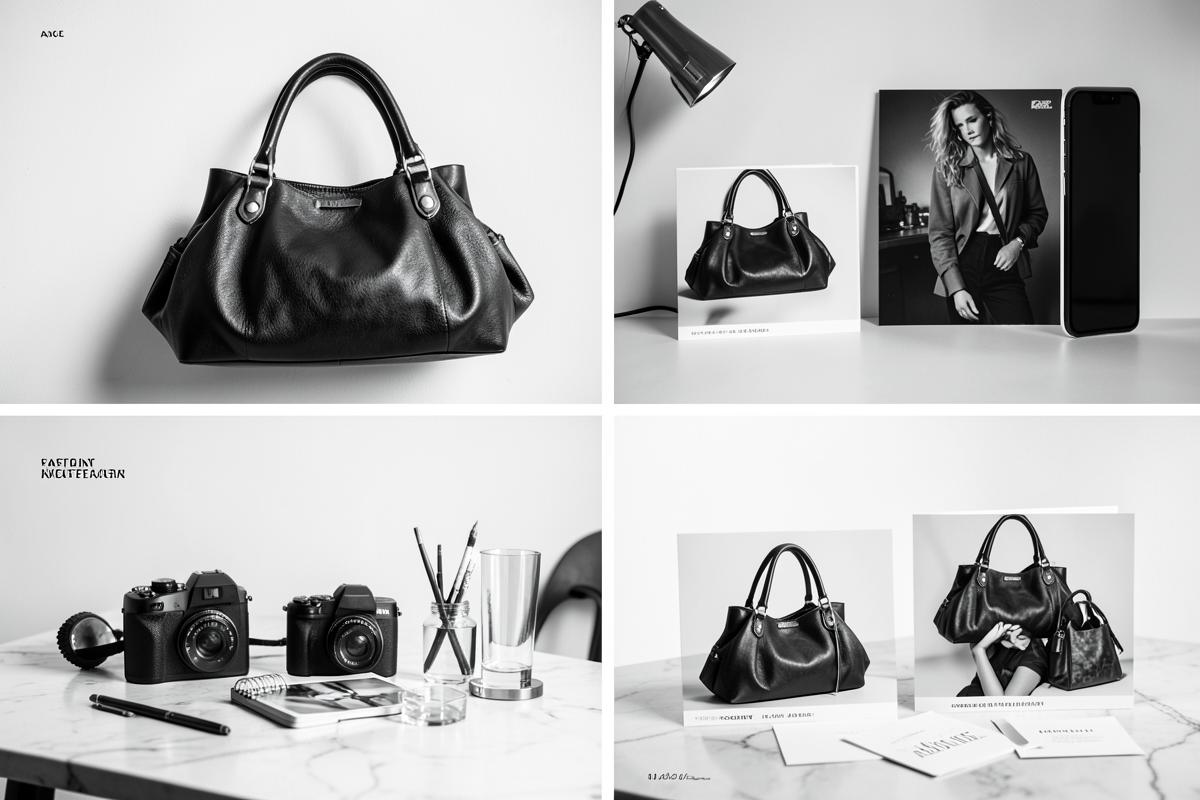 One handbag shown across several creator content setups